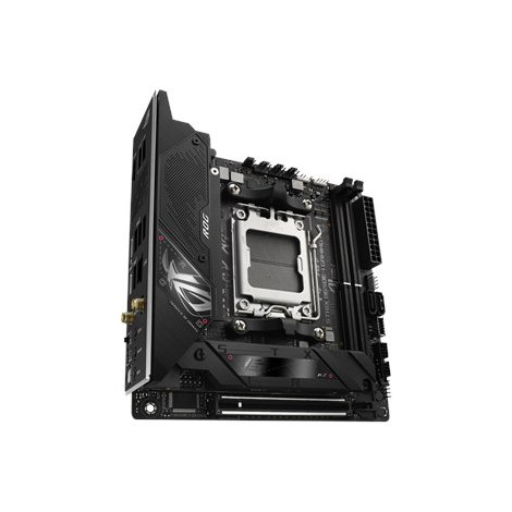 Asus | ROG STRIX B650E-I GAMING WIFI | Processor family AMD | Processor socket AM5 | DDR5 DIMM | Memory slots 2 | Supported hard - 4